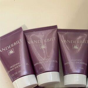Vanderbilt Silkening Vintage New Bath & Shower Gel 2 OZ Lot of 3 As pictured